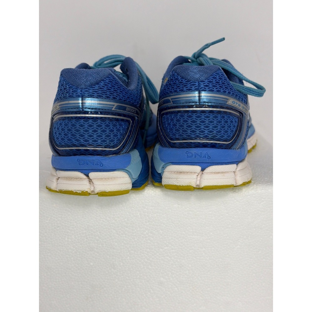 Brooks Adrenaline GTS 17 Blue Lime Green Running Shoes Womens 8.5 1202311B464 - Picture 5 of 9